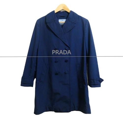 Cappotto PRADA Navy donna S Chester autentico