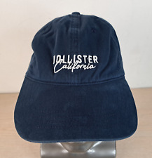HOLLISTER CALIFORNIA ADJUSTABLE STRAPBACK BASEBALL HAT/CAP, BLUE, OUTDOOR/SPORTS