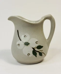 A-bit-o Tennessee Pottery Hand Painted EHH Dogwood Creamer Small Pitcher 4” - Picture 1 of 9