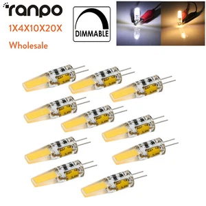 Mini G4 Led Silicone Lamp 6W Dimmable Bulbs Dc 12V Cob Cool White Warm Bombillas - Picture 1 of 14