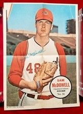 1968 Topps OPC O-PEE-CHEE #16 Sam McDowell Pin-up Poster Cleveland INDIANS WOW