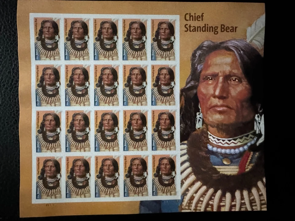 Scott #5798 Chief Standing Bear Pane of 20 Forever Stamps (2023) - Image 1 of 1