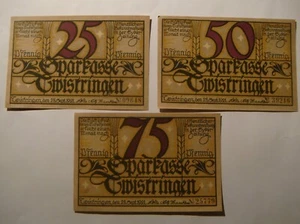 Germany.Notgeld.lot of 7.Twistringen x3.Kaspel Burg x2.Neuhaus a.Oste x2.1916-22 - Picture 1 of 4