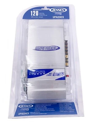 Amplificador de audio para automóvil Jensen Phase Linear UPA224CS de 2 canales alimentado por Mosfet Foto 1 de 3