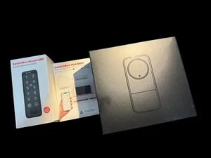 SwitchBot Smart Lock Pro w Keypad Touch, Fingerprint Keyless Entry Door, and Hub - Picture 1 of 3