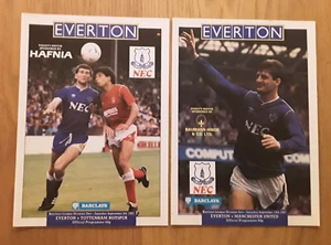 Everton 1987/88 Season select from menu of Home League Programmes - Picture 1 of 3