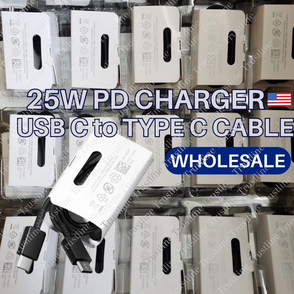 Wholesale 25W PD Fast Charging Cord USB C To C Cable Type C For Samsung Android - Image 1 of 4