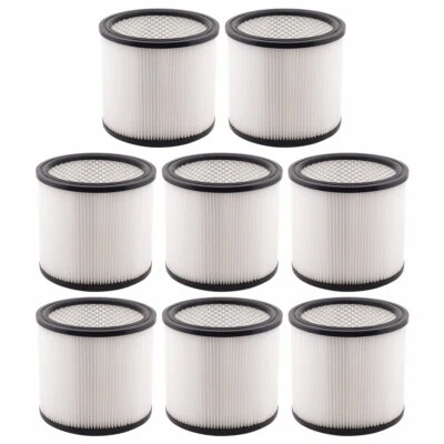 8 Pack Filter Cartridges 90304 90350 90333 Type U for Shop Vac Wet/Dry Vacs - Image 1 of 4
