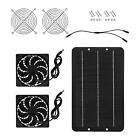 Solar Powered Panel Fan With Two Fans For
