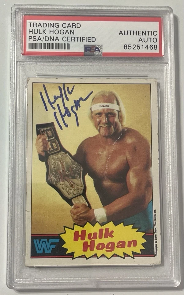 Tarjeta de novato Hulk Hogan autógrafa 1985 - PSA auténtica automática Foto 1 de 1