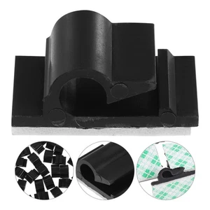 2 Count Clamp Line Card Cord Holder for Desk Self Adhesive Clips - Afbeelding 1 van 12
