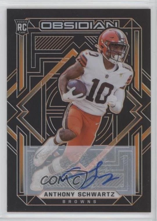 2021 Obsidian Rookies Electric Etch Orange /75 Anthony Schwartz Rookie Auto RC - Image 1 of 2