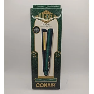 Conair Wicked Elphaba Flat Hair Ceramic Iron 1" Hair Straightener Green NEW - Picture 1 of 3