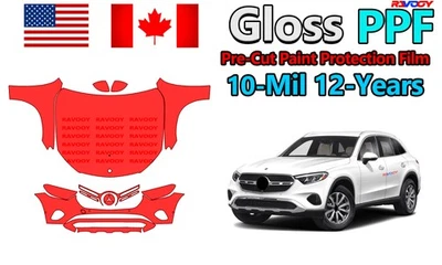 Película de proteção de pintura PreCut PPF para Mercedes-Benz GLC 300 SUV base 2023-2025 - Imagem 1 de 4