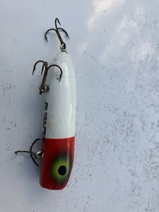 "Bajo Luhr Jensen Oreno vintage de 4"" 5/8 oz rojo/blanco" - Imagen 1 de 4