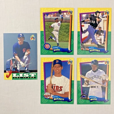1994 Upper Deck Fun Pack MLB Trading Card Lot of 4 Sammy Sosa Robin Ventura - Image 1 of 4