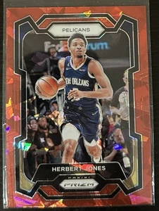 2023-24 Panini Prizm Red Cracked Ice Herbert Jones New Orleans Pelicans #250 - Picture 1 of 1