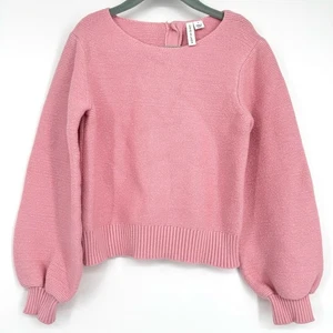 Janie and Jack Girl's Pink Bishop Sleeve Sweater Size 7 - Picture 1 of 6