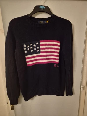 Ralph Lauren American Flag Jumper Size Medium - Image 1 of 4