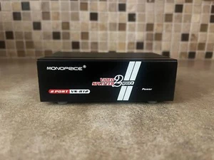MONOPRICE VS-812 VIDEO SPLITTER 1 TO 2 PORT VGA DUPLICATOR E1-16 - Picture 1 of 8