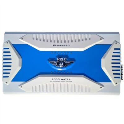 Pyle PLMRA620 Verstärker 6 Kanäle 4x175 Watt+1x400 Watt RMS Stabil A 2 Ohm Ω - Bild 1 von 4