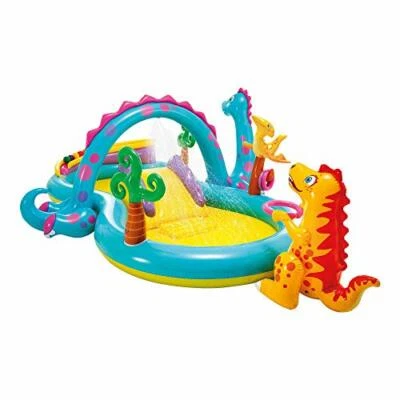 Intex 57135 Dino Play Center Kinder Aufstellpool Planschbecken 333 x 229 x 112cm - Bild 1 von 4