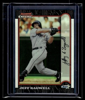Bowman Chrome Refractor #268 1999 Jeff Bagwell Astros Salón de la fama Foto 1 de 2