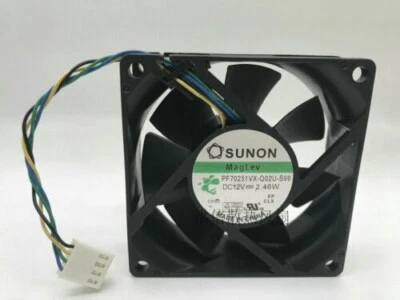1 PCS SUNON Fan PF70251VX-Q02U-S99 DC12V 2.46W 4 Pin 7025 7CM cooling fan - Image 1 of 3