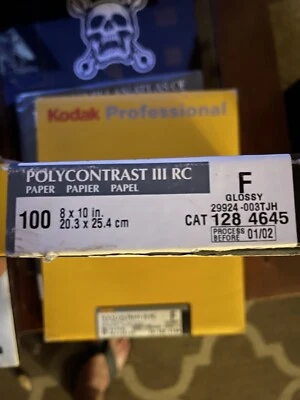 kodak poly Contrast 3 100 Count 8*10in F Glossy And 25 Count Also - Image 1 of 3
