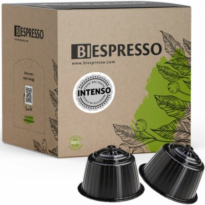 100 Capsule Cialde caffe caffe compatibili NESCAFE DOLCE GUSTO miscela INTENSO