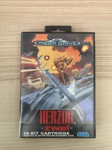 HERZOG DEUX MEGA DRIVE MD ORIGINAL SEGA PAL Complete Manual Rare Shoot 'em up - Picture 1 of 3