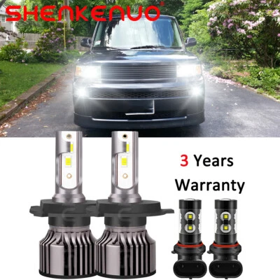 For Scion XB 2004 2005 2006 4X LED Headlight High-Low Light+Fog Light Bulbs Kit - Image 1 of 4