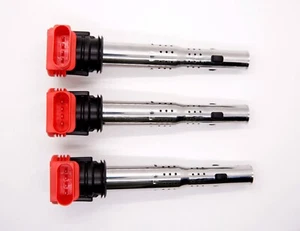 3pcs Ignition Coils Compatible with Volkswagen VW CC Passat GTI Audi A4 A6 2008 - Picture 1 of 12