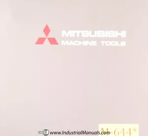 Mitsubishi M-TC8A MTC10A, centro de giro instalación programa operativo ajuste manual - Imagen 1 de 8