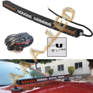 25'' Curved LED Light Bar Amber White Combo Off Road Driving SUV ATV 4WD Trailer - Picture 1 of 14