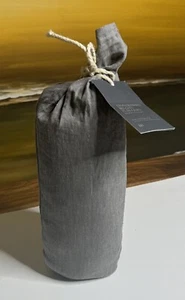Restoration Hardware Stonewashed Belgian Flax Linen KING LOUNGER Sham Graphite - Picture 1 of 7
