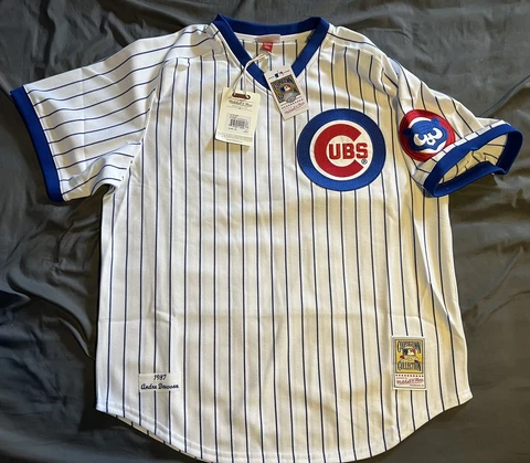 100% Authentic 1987 Chicago Cubs Andre Dawson Mitchell Ness Jersey 52 2XL BNWT Cover