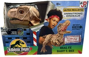 Jurassic Park Real FX Baby T-Rex Realistic Animatronic Dinosaur Wow Stuff NEW - Picture 1 of 16