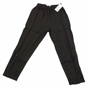 Pantalone RVCA New Yume spina di pesce donna taglia S/8 grigio scuro pull-on piatto davanti - Foto 1 di 16