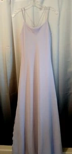 JUST CHOON Long Flormal Slip Dress size 5 Lilac Lavender Purple Strappy V-neck - Picture 1 of 10
