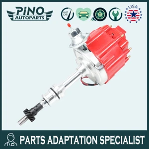 Upgrade HEI Distributor For Ford 351C 351M 400 429 460 65,000 KV Coil 7500 RPM - Imagen 1 de 7