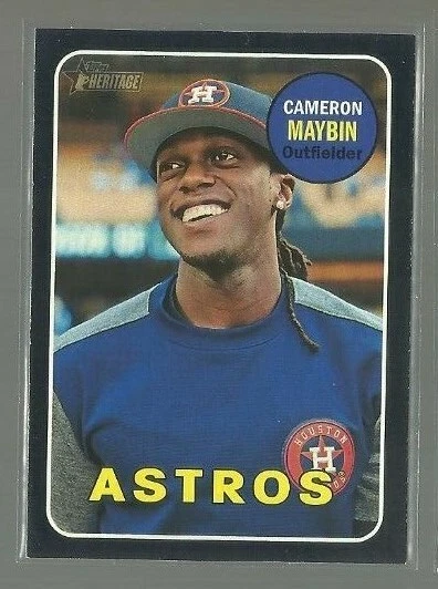 2018 Topps Heritage Black Border #205 Cameron Maybin (ref 73384) - Image 1 of 1