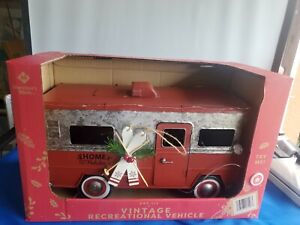 Vintage recreational vehicle home Holiday Pre-Lit LED Christmas  Bus NEW