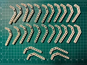 LEGO Technic - 25 x 11.5L Double Bent Beams - Liftarms - WHITE  - 32009 - Picture 1 of 1