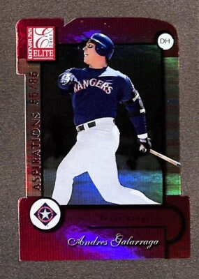 Donruss Elite #58 2001 Andrés Galarraga/86 Aspirations troquelado Foto 1 de 3