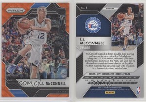 2016-17 Panini Prizm Orange Wave Prizm /25 TJ McConnell #5