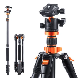 K&F Concept 62" Tripod Monopod Aluminum Alloy for Camera Quick Release Plate - Picture 1 of 11