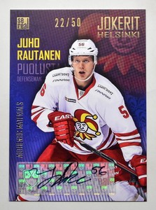 2016-17 KHL Jokerit Helsinki Autograph #JOK-AUT-012 Juho Rautanen 22/50