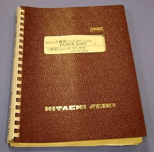 Hitachi Seiki Parts List Book For A 5NE-1100 NC Lathe - 11701 - Picture 1 of 1