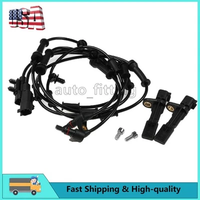 4x sensores de velocidad ABS delanteros traseros para Jeep Wrangler 2007-2016 2018 Wrangler JK Foto 1 de 4